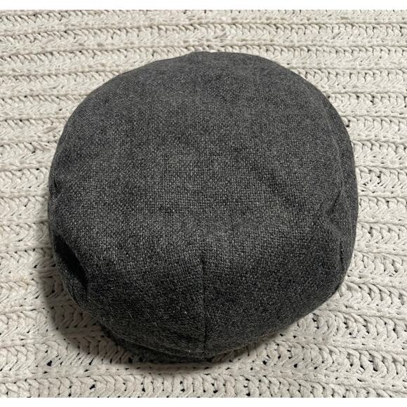 NWT VTG Ann Taylor Wool Hat Womens Gray Tweed Newsboy Flat Cap USA Made Pageboy - Picture 7 of 9